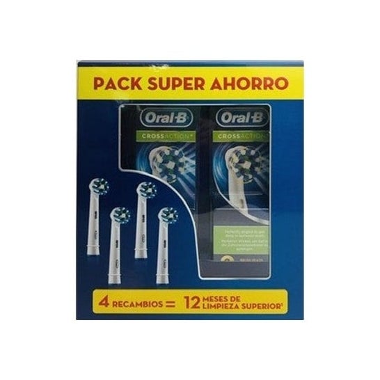 Oral-B Pack Recambios Crossaction 4uds