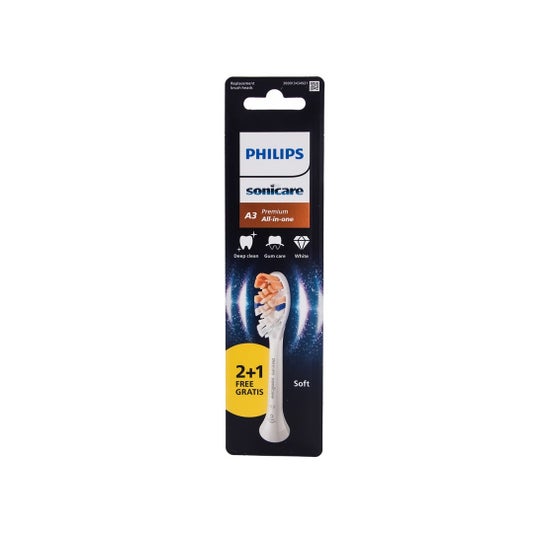 Philips Sonicare Cabeças de Escova de Substituição A3 Premium Suave 2 unid.