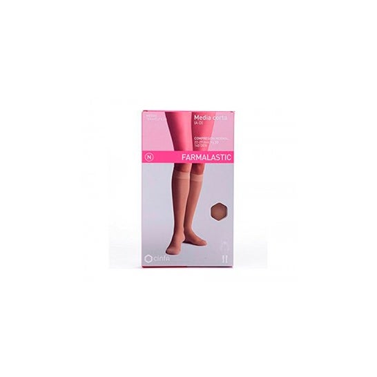 Farmalastic short medium (AD) compressão normal T-medium beige 1ud