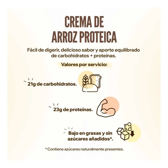 HSN Crema de Arroz Proteica Rollo de Canela 500g
