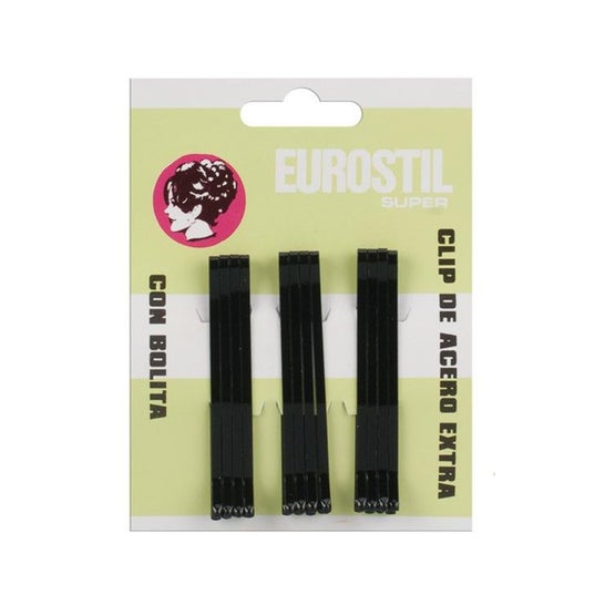 Eurostil Clips Con Bolita Bronce 55mm 12uds