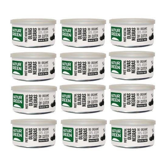 NaturGreen Pack Patê de Azeitona Preta Eco 12x125g