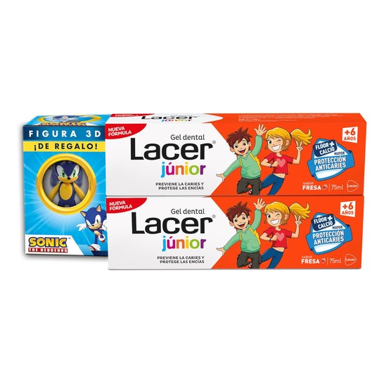Lacer Junior Kit Gel Dental Morango