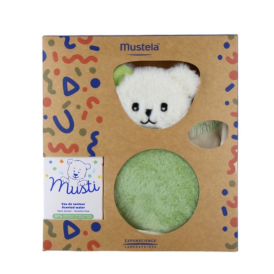 Mustela Musti Caixa Eau de Senteur 50 ml + Pelúcia Verde