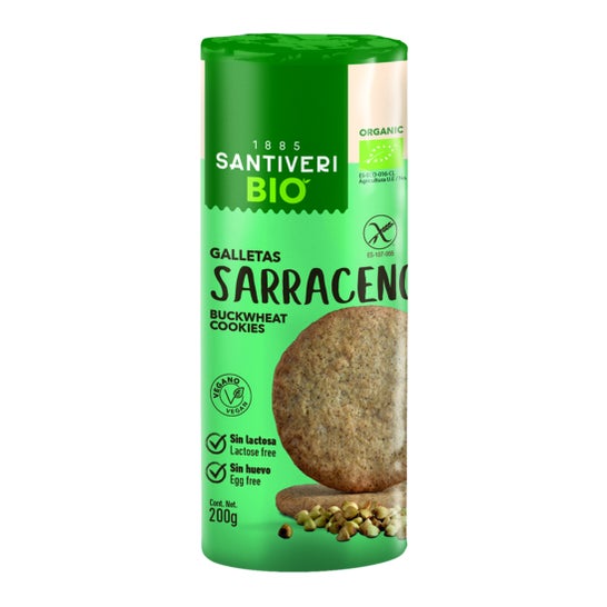 Biscoitos Digestivos Orgânicos Santiveri Digestivos de Trigo Mourisco 200g