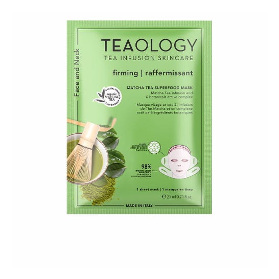 Teaology Face And Neck Matcha Tea Superfood Mask 21ml