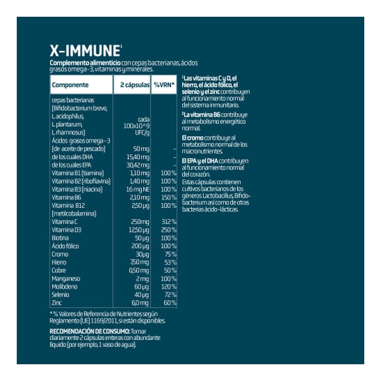Splmnt X-Immune 60 cápsulas