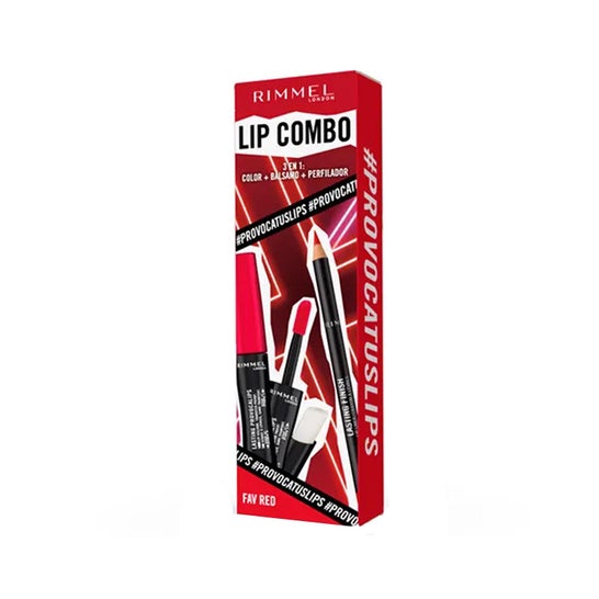 Rimmel Lip Combo Provocalips Set Fav Red 2 Unidades