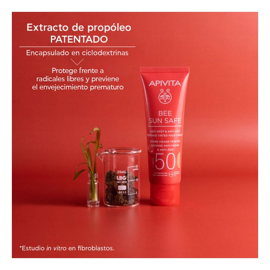Apivita Bee Sun Safe Anti-rugas com cor 50fps 50ml