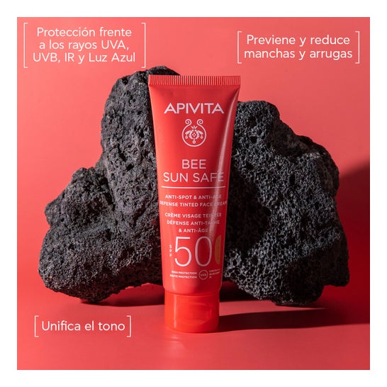 Apivita Bee Sun Safe Anti-rugas com cor 50fps 50ml