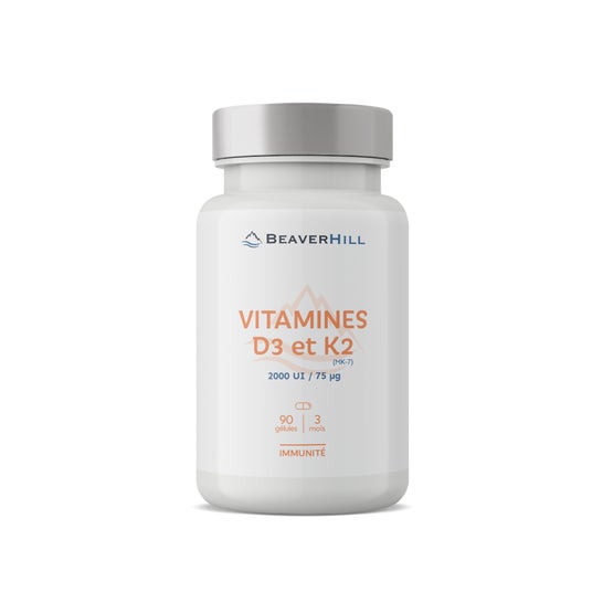 Beaverhill Vitaminas D3/K2 90caps