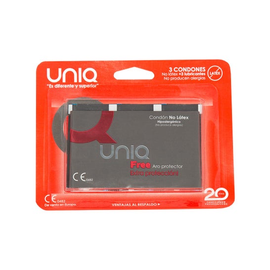 Uniq Free Latex Free Anel Protector de Látex 3 peças