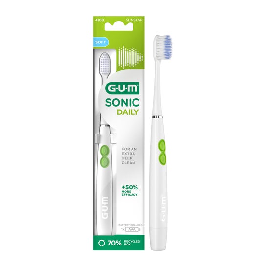 Gum Sonic Daily Toothbrush Spazz Branco 1pc