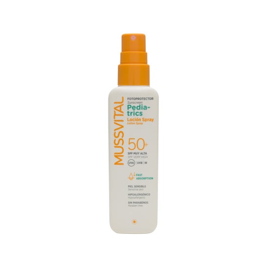 Mussvital Photoprotector spray de leite solar infantil SPF50 + 200ml