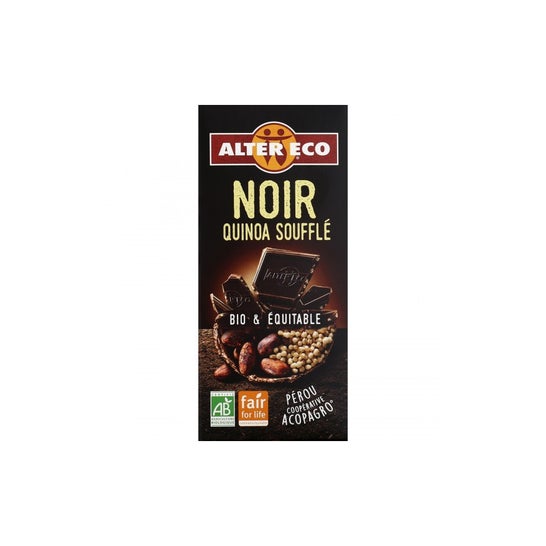 Alter Eco Dark Chocolate Quinoa Puffed 100g