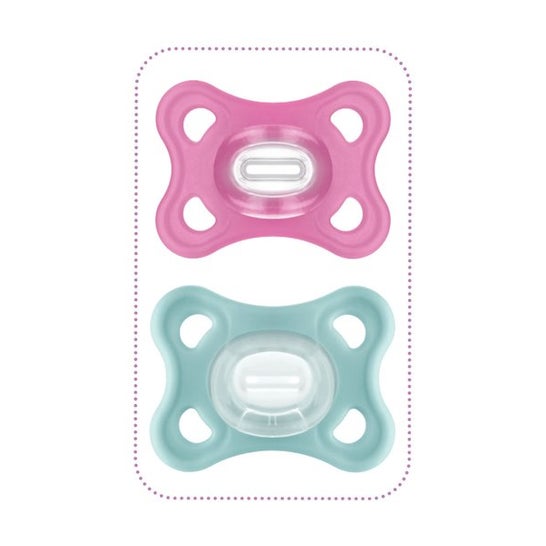 Mam Comfort Soother Duo Pink 2-6M 2uds