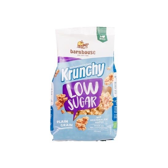 Barnhouse Muesli Krunchy Low Sugar Plain Grain 375g