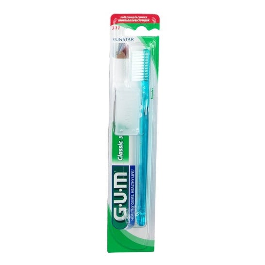Escova de dentes para adultos GUM ™ 311 texto compacto normal 1ud