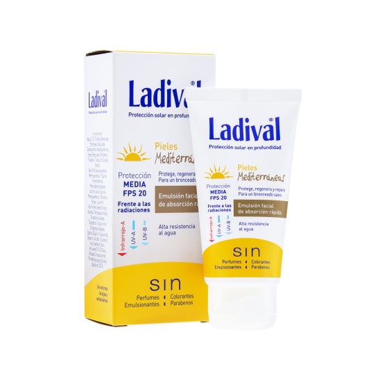 Ladival ™ pele mediterrânea SPF20 + emulsão facial 50ml