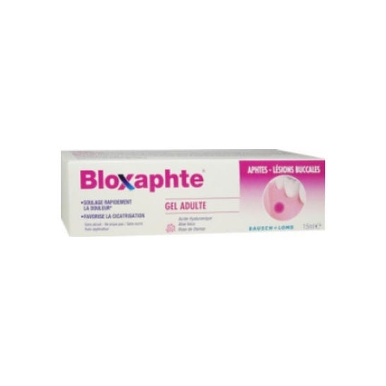 Úlceras Bucais Bloxaphte Gel Úlceras Bucais Adultas Úlceras Bucais 15 Ml Tubo