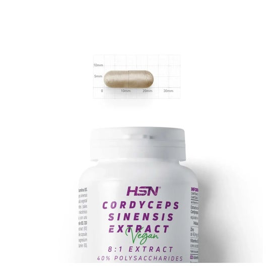 HSN Extracto de Cordyceps 8:1 500mg 120vcaps