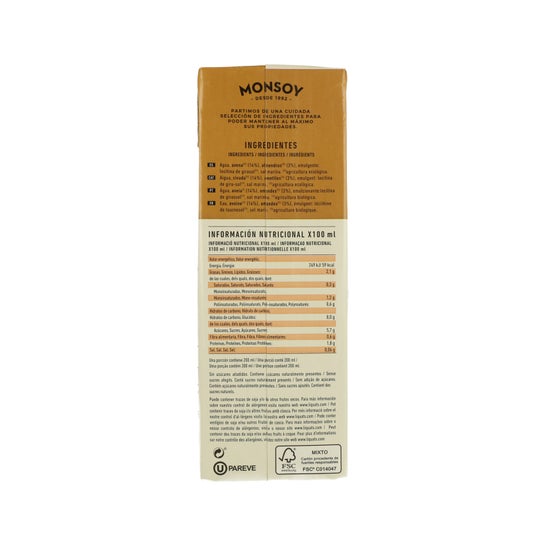 Monsoy Amêndoa Vegan 1000ml