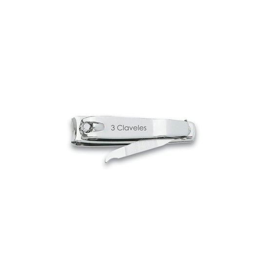 3 Claveles Corta-unhas Lima Acabamento Cromado 6cm 1 Unidade