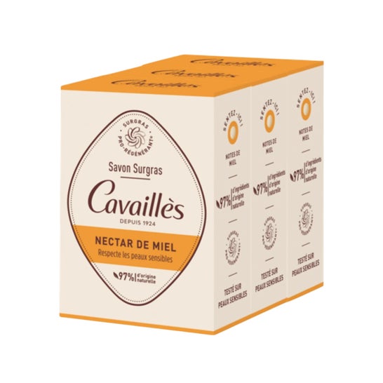 Cavailles Sabonete Surgras Nectar de Miel 3x200g Cavailles Sabonete Surgras Nectar de Miel 3x200g