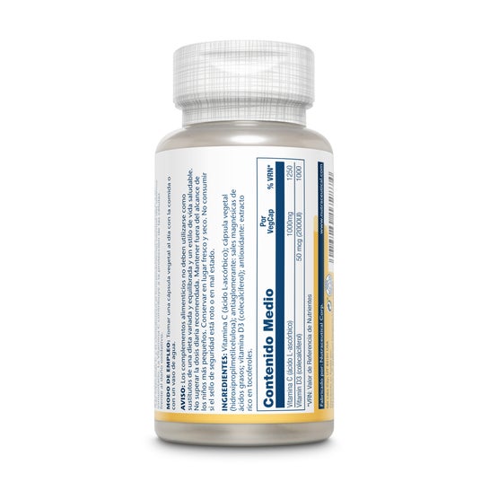 Solaray Vitamina C + D 60caps