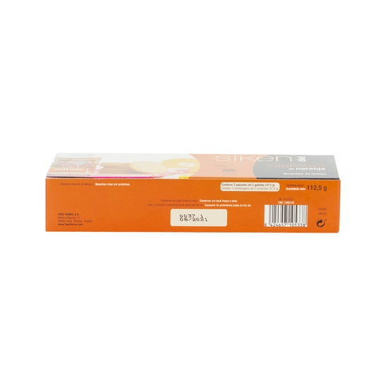 Siken Diet biscoitos laranja 15uds