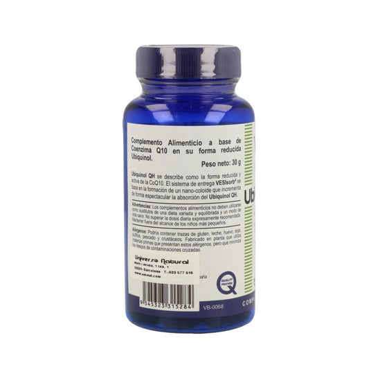 Vbyotics Ubiquinol QH 100mg 50 Pérolas