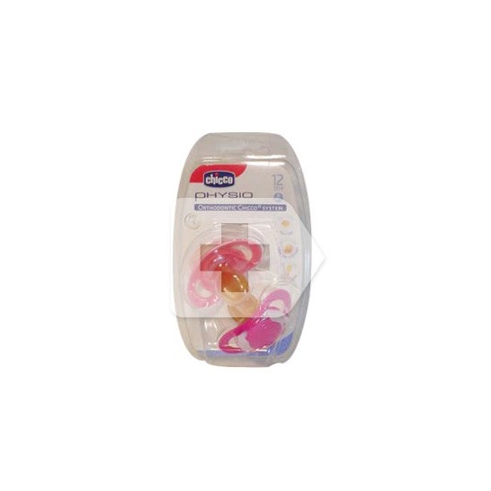 Chicco ™ fisioterapeuta + 12 meses rosa 2uds