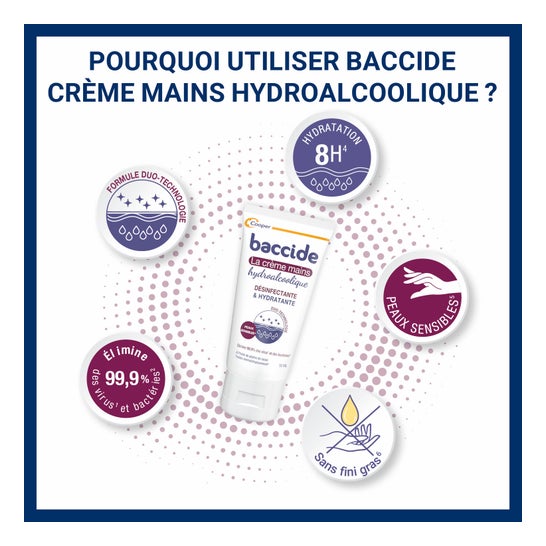 Baccide Creme Mãos Hidroalcoólico 50ml