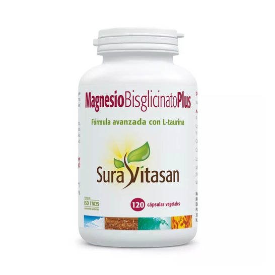 Bisglicinato de Magnésio Sura Vitasan Plus 120 Cápsulas