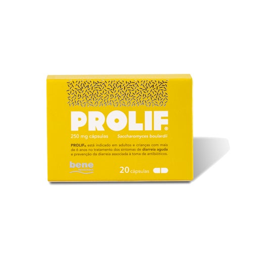 Bene Farmacêutica Prolif Saccharomyces Boulardii 250mg 20caps