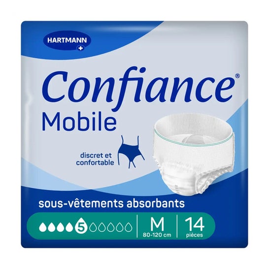 Confiance Mobile Discret Calcinha Incontin TM 5 Gota 14 Unidades