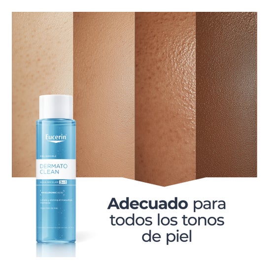 Eucerin Dermatoclean 3 em 1 Micellar 400 Ml limpo ao sol