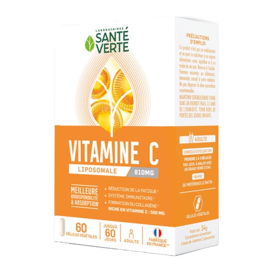Santé Verte Vitamina C Lipossomal 810mg 60 Pérolas
