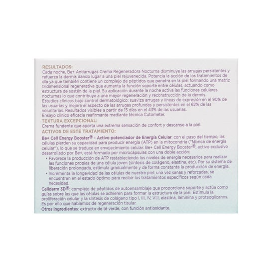 Be+ cuidado antirrugas regenerador noturno 50ml
