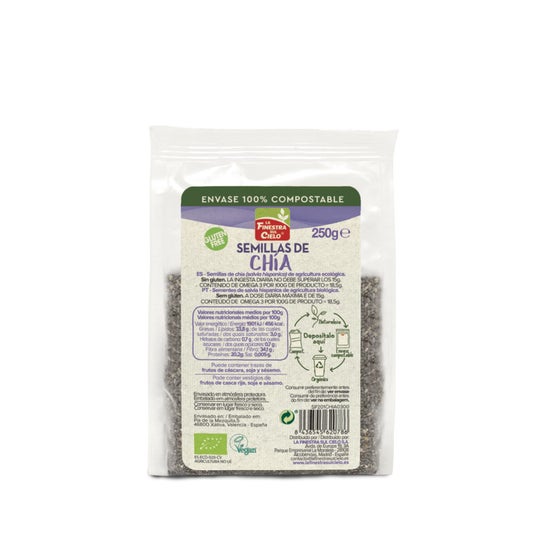 La Finestra Sul Cielo Sementes de Chia Sem Glúten 250g