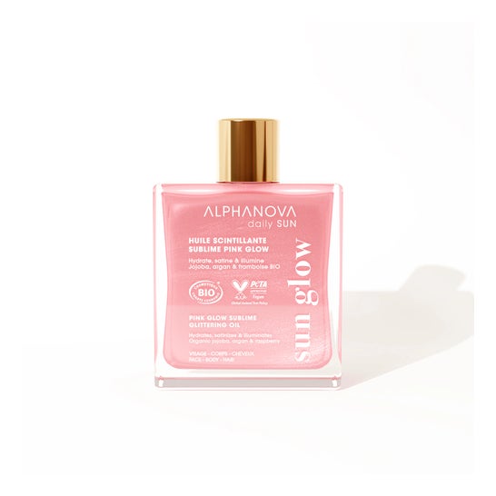 Alphanova Óleo Brilhante Diário do Sol Pink Glow 50 ml