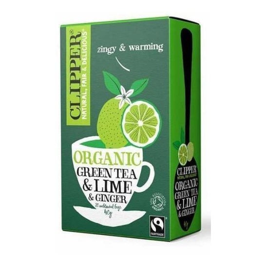 Cupper Tea Green Tea Lime e Gengibre 20 Envelopes
