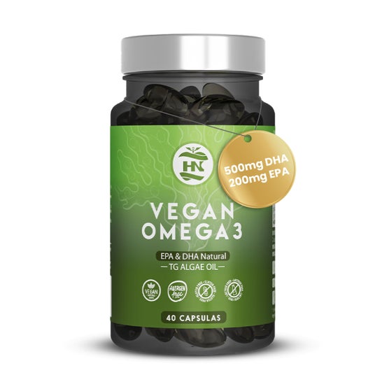 HN Vegan Omega 3 EPA & DHA Natural Óleo de Algas 40 caps