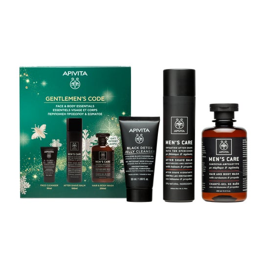 Apivita Cofre Mencare Aftershave + Black Detox