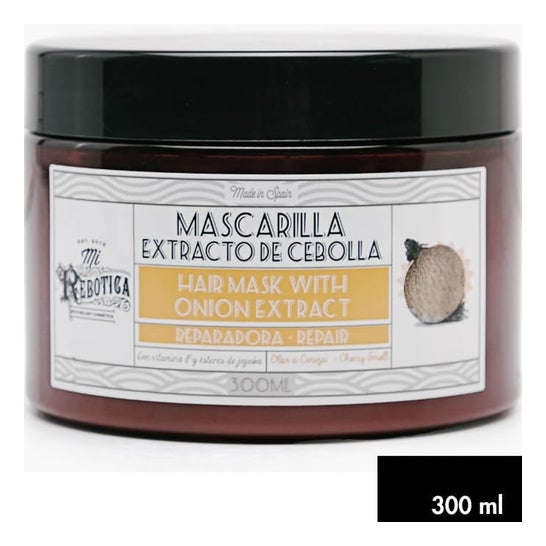 Minha máscara de cabelo de cebola Rebotica 300ml Minha máscara de cabelo de cebola Rebotica 300ml