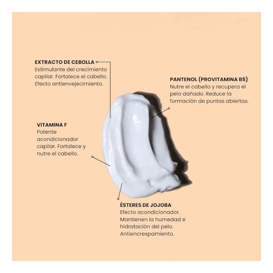 Minha máscara de cabelo de cebola Rebotica 300ml Minha máscara de cabelo de cebola Rebotica 300ml