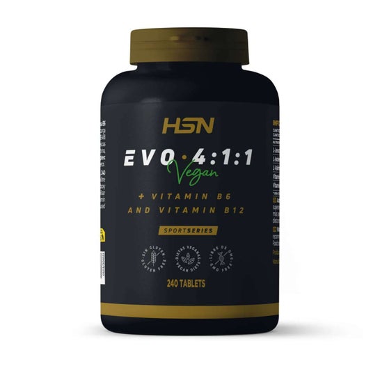 HSN Evo 4:1:1 BCAA's 4:1:1 + Vitaminas B6 & B12 240 Pastilhas