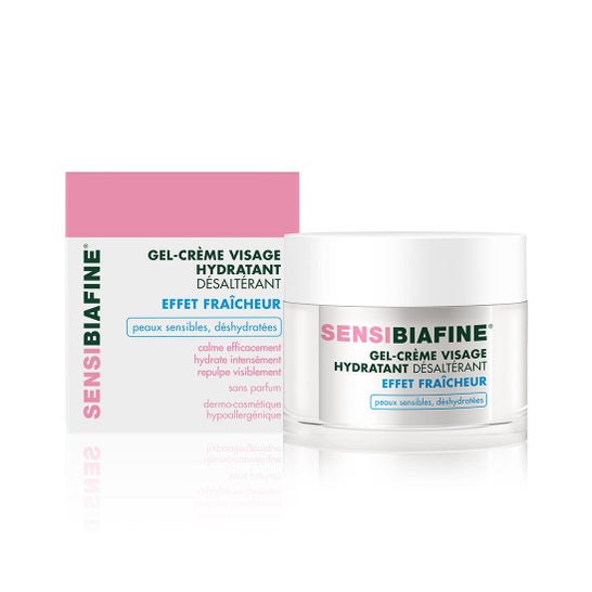 SENSIBIAFINE Gel creme facial hidratante e dessalinizante Efeito fresco frasco de 50 ml