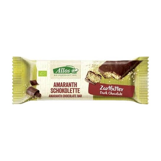 Allos Barra de Chocolate Amaranto Preto 25g
