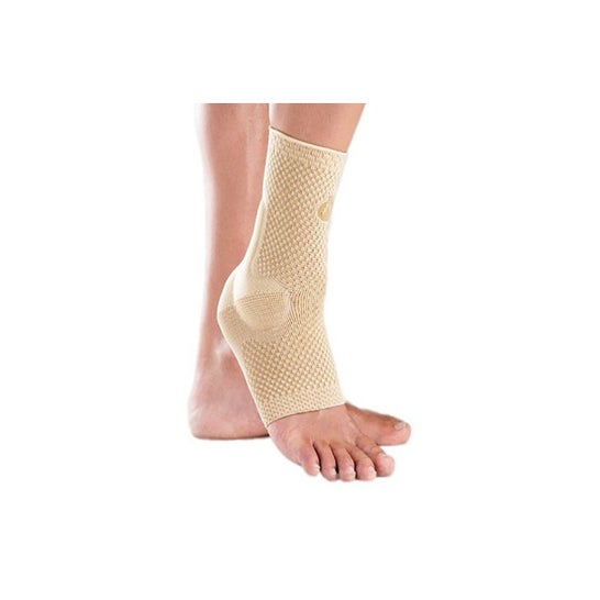 Tornozeleira Elástica Orliman Silicone Brace Beige T58401 1pc